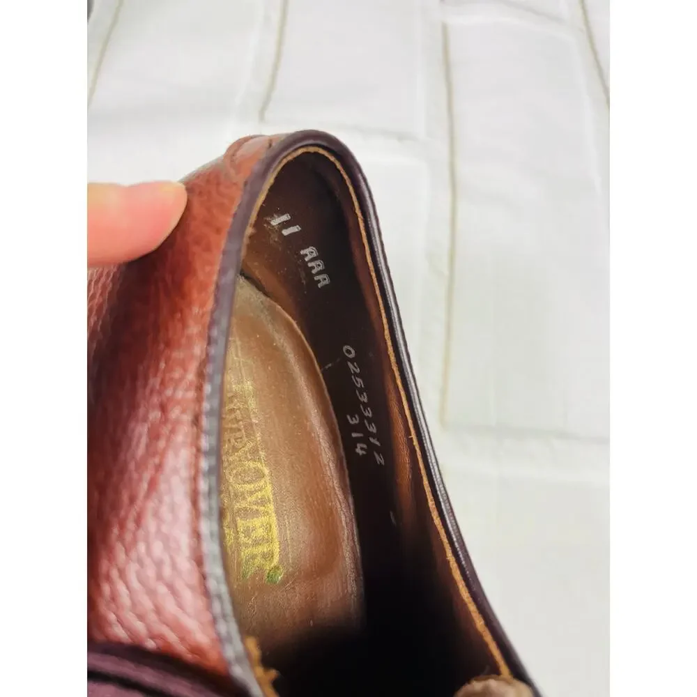 NEW Hanover men's brown leather dress shoes sz 11AAA